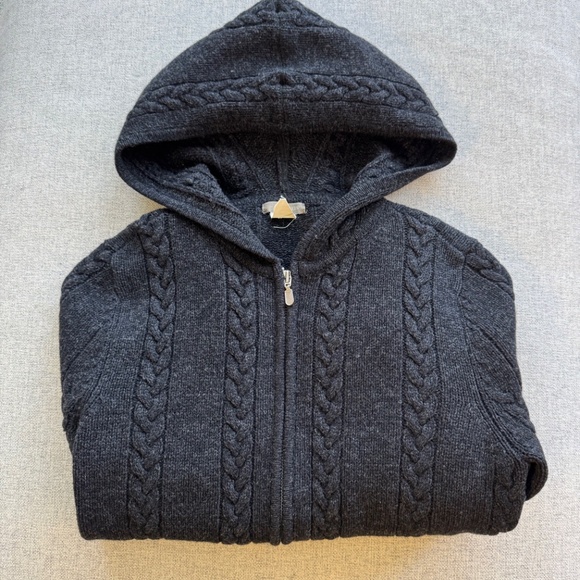 JCrew Wool Cable Knit Sweater Cardigan - Picture 5 of 6